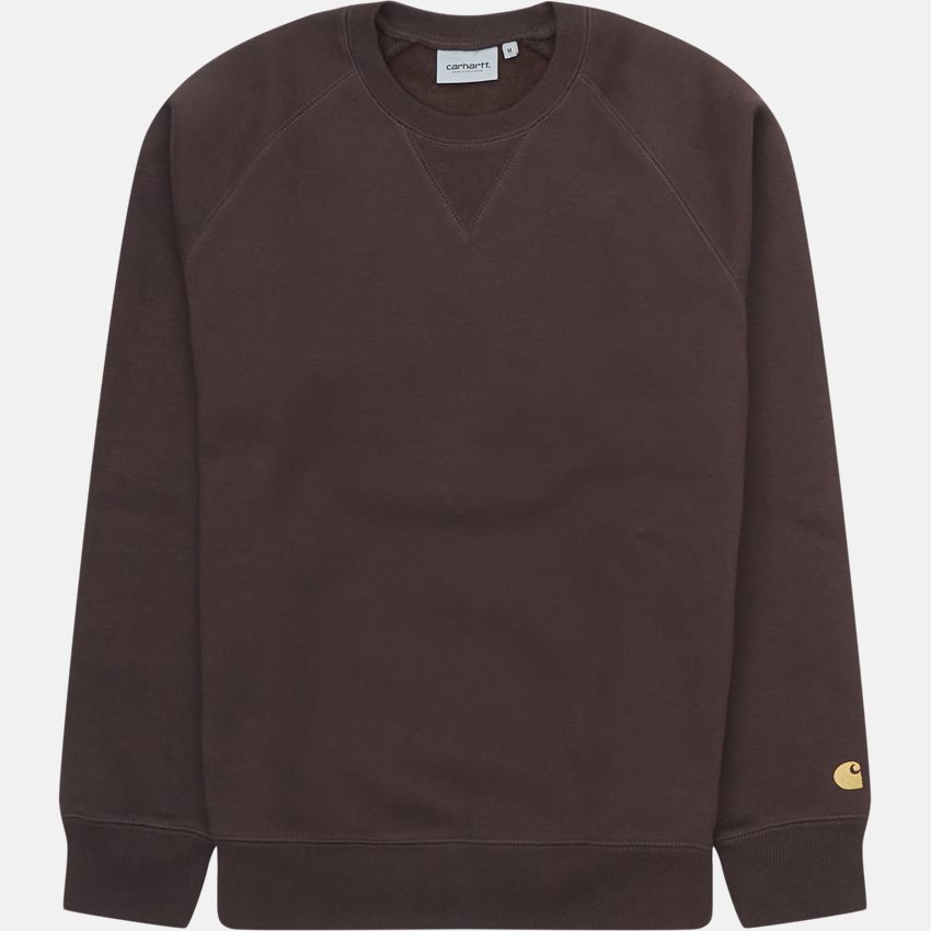 Carhartt WIP Sweatshirts CHASE SWEAT I026383.11HXX DARK UMBER